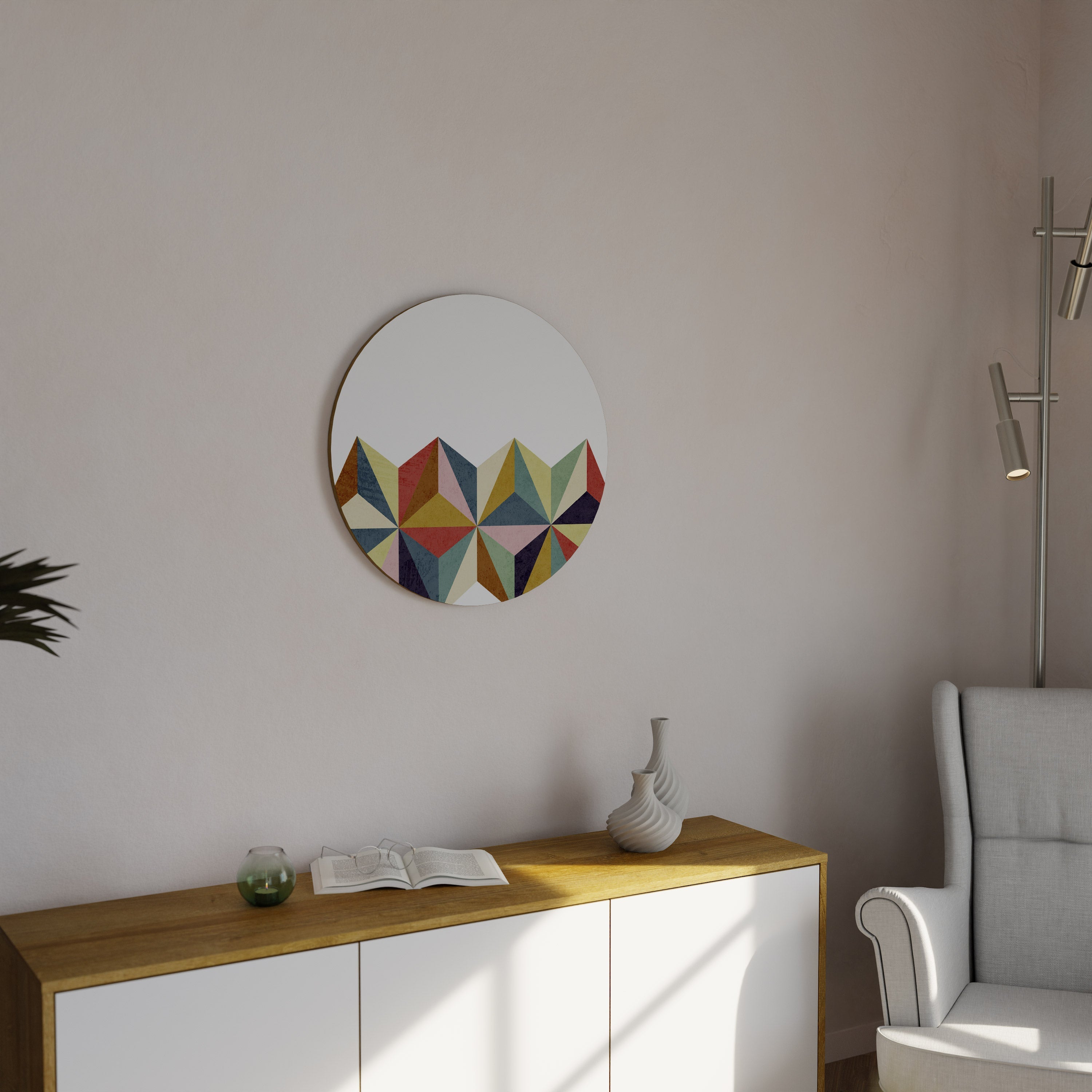 TESSELATE TREASURES Runde Wandkunst