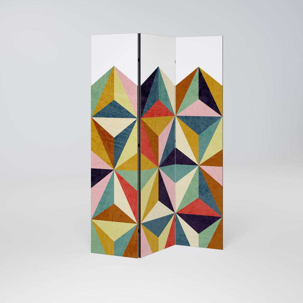 TESSELATE TREASURES Dekorativer 3-teiliger Raumteiler