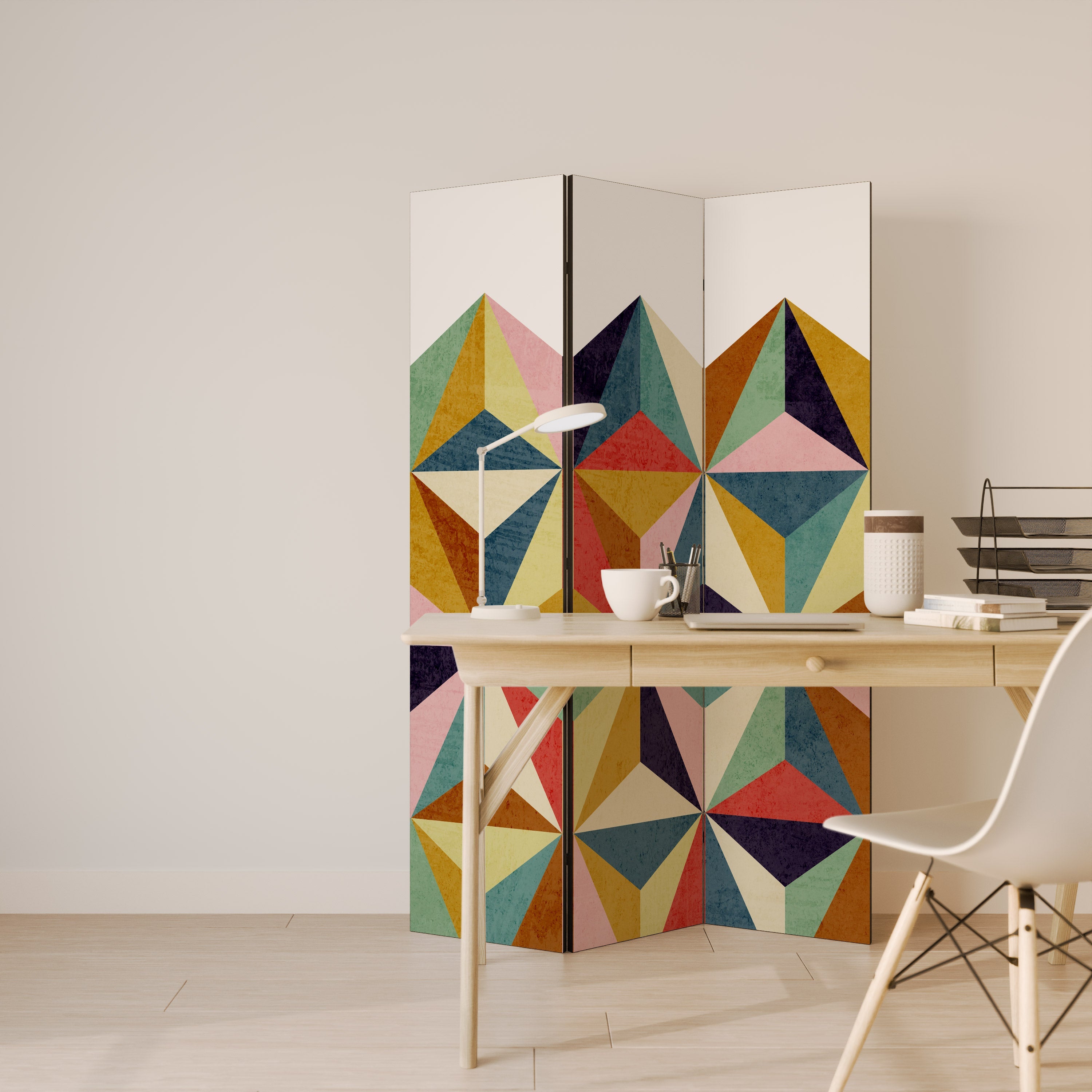 TESSELATE TREASURES Dekorativer 3-teiliger Raumteiler