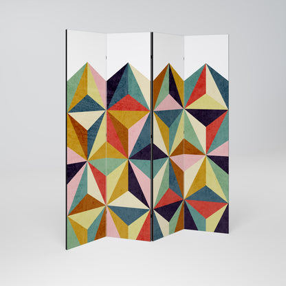 TESSELATE TREASURES 4-teiliger Paravent