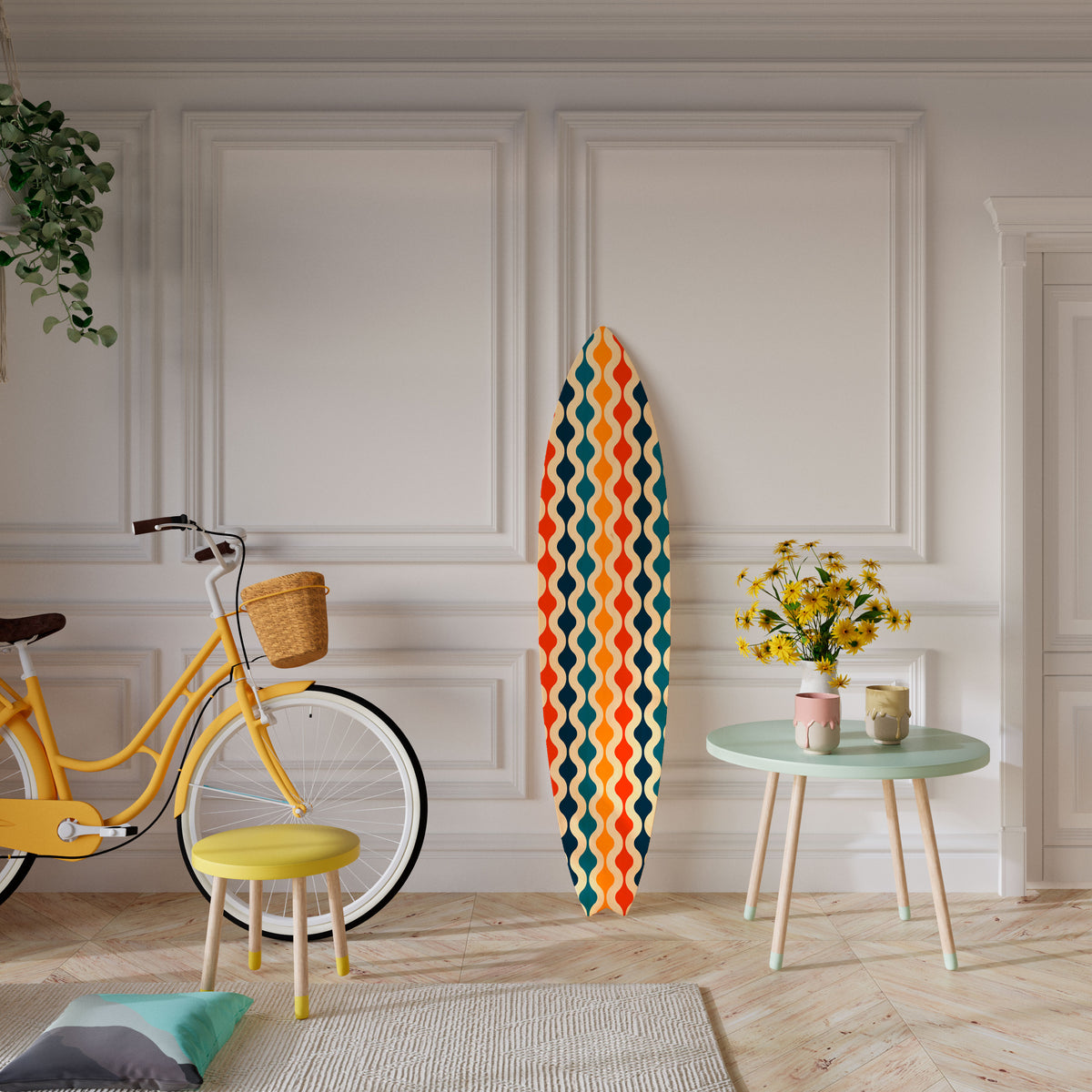 COLORFUL NOSTALGIA Deko-Surfboard