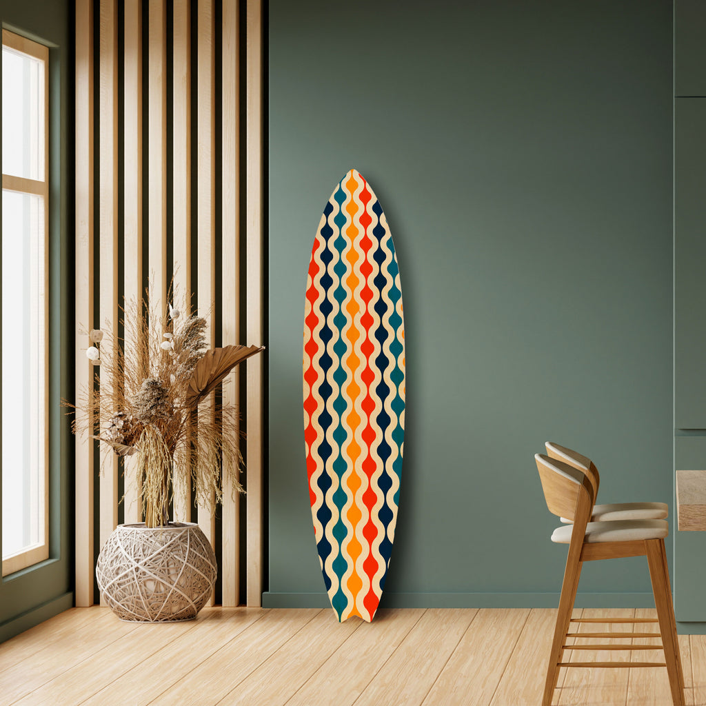 COLORFUL NOSTALGIA Deko-Surfboard