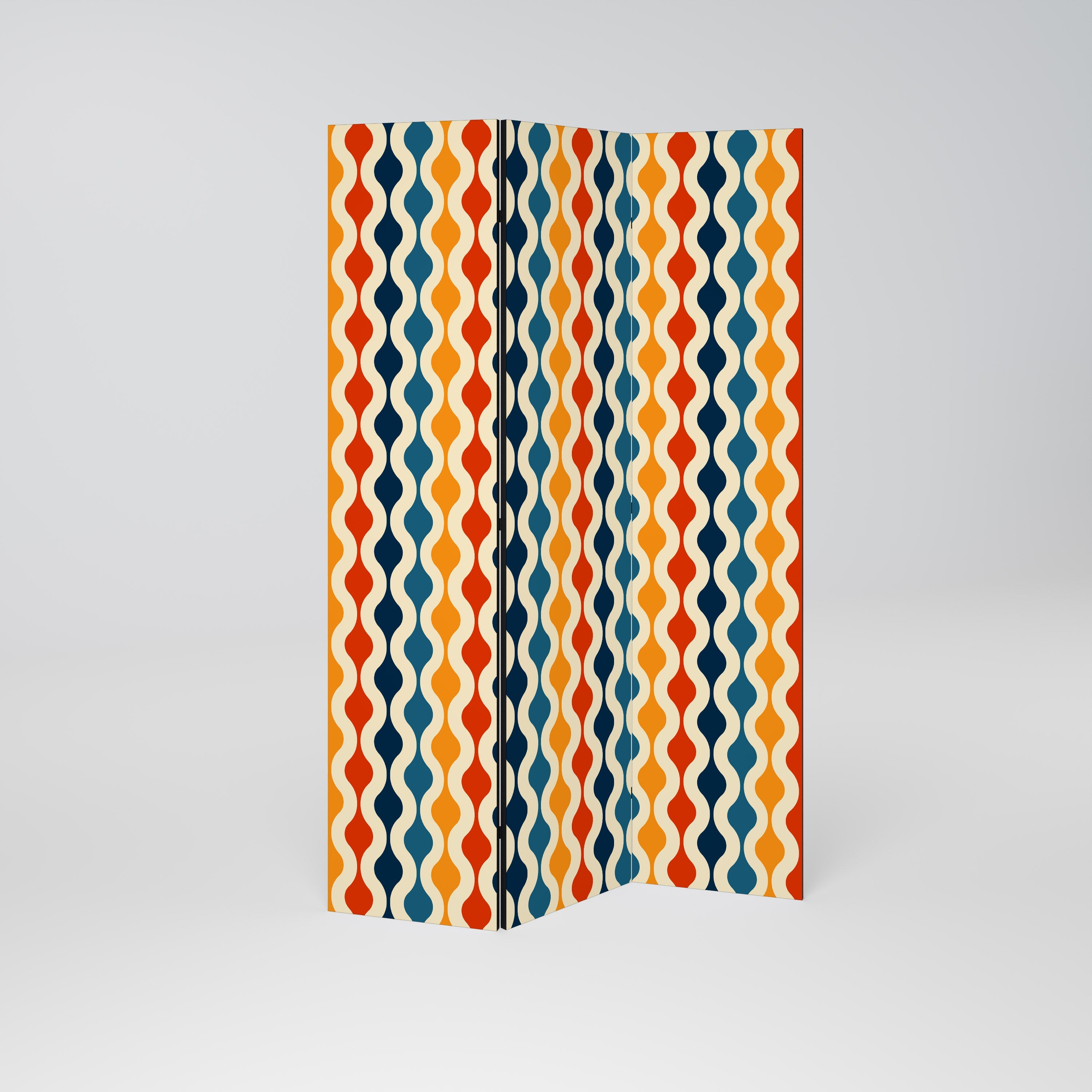 COLORFUL NOSTALGIA Dekorativer 3-teiliger Raumteiler