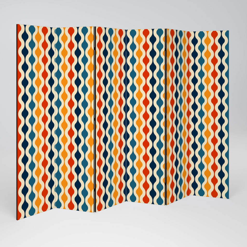 COLORFUL NOSTALGIA 6-Panel Room Divider