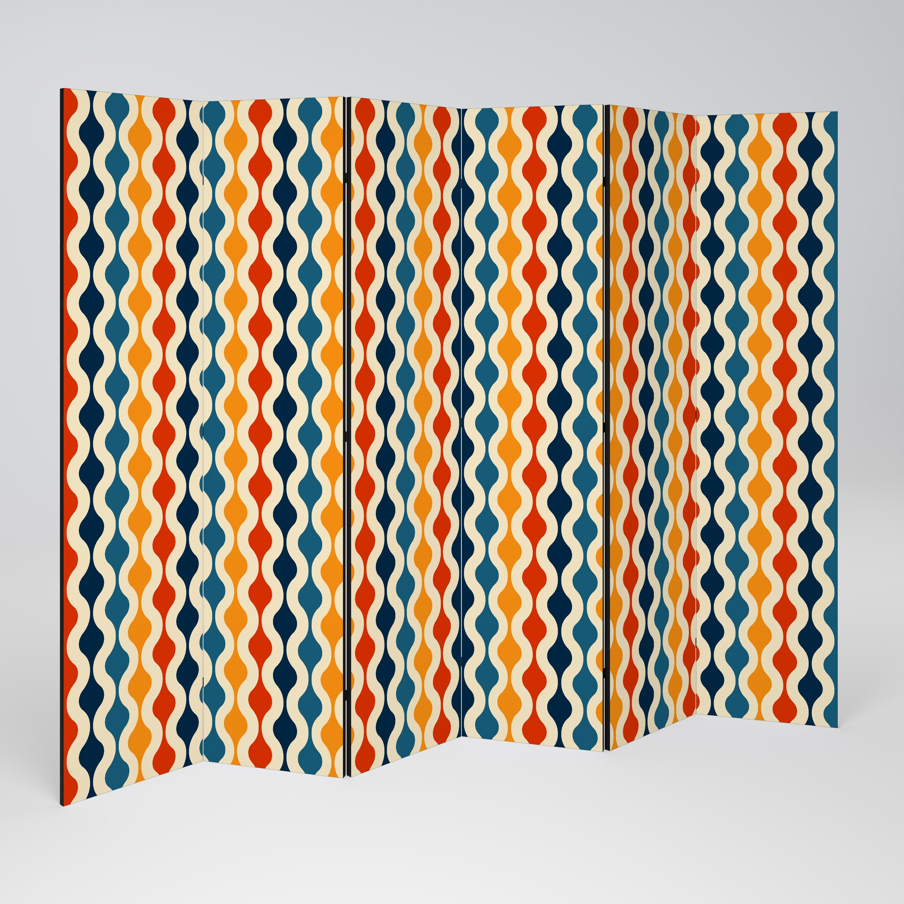 COLORFUL NOSTALGIA Decorative 6-Panel Room Divider