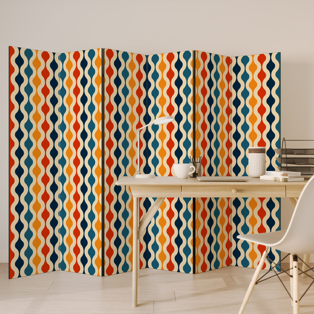 COLORFUL NOSTALGIA 6-Panel Room Divider