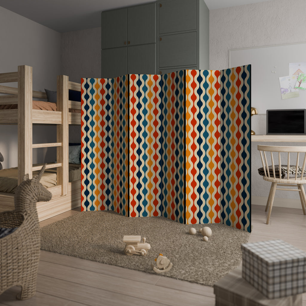 COLORFUL NOSTALGIA 6-Panel Room Divider