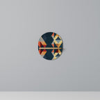 CRACKED ILLUSION Ovales Kunstregal in Eiche-Optik