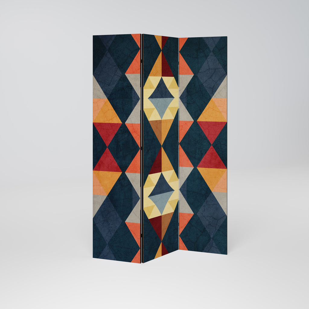 CRACKED ILLUSION 3-Panel Room Divider