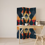 CRACKED ILLUSION 3-Panel Room Divider