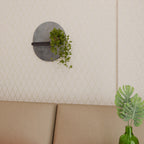 CONCRETE WALL Ovales Kunstregal in Schwarz