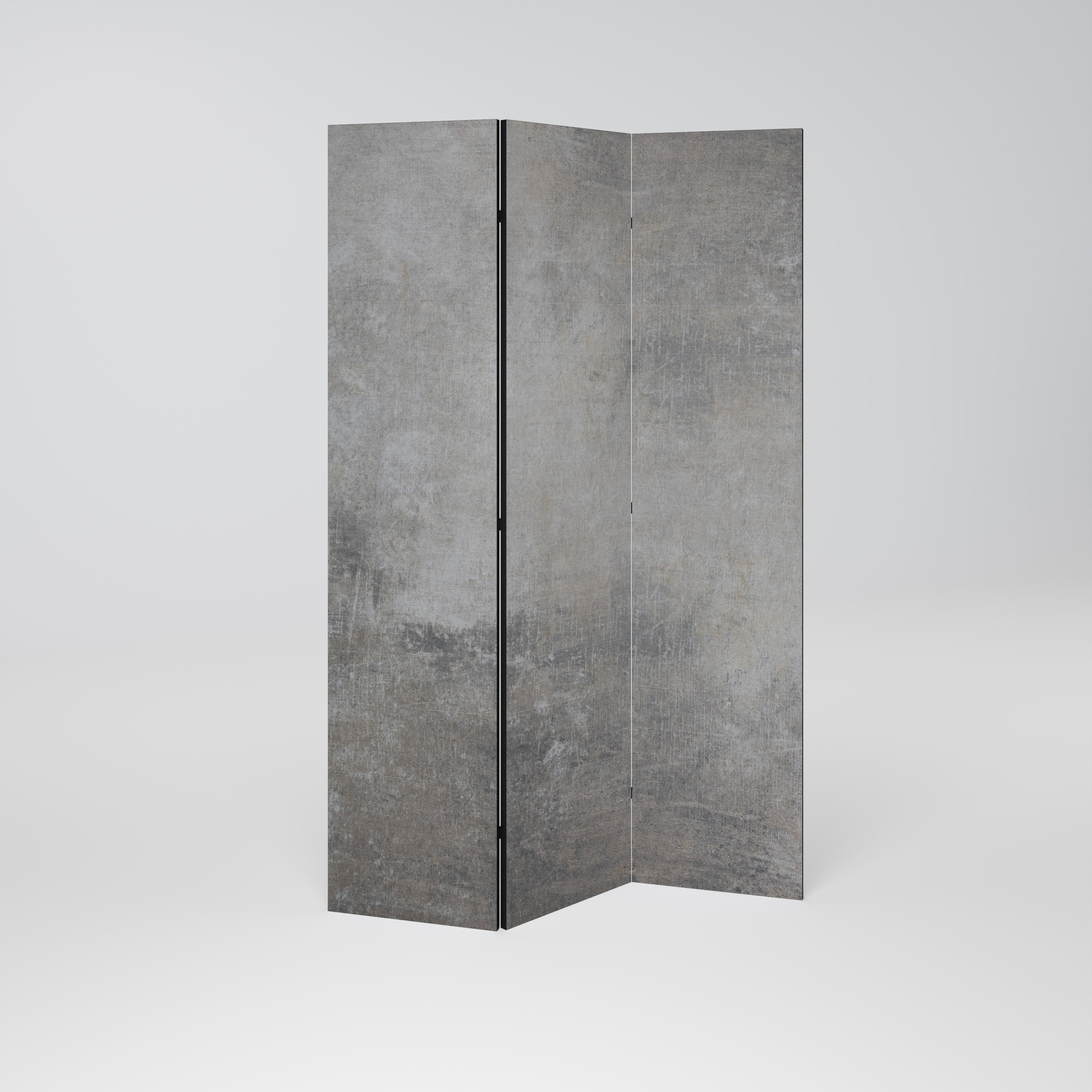 BETONWAND Dekorativer 3-teiliger Raumteiler