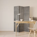 CONCRETE WALL 3-Panel Room Divider