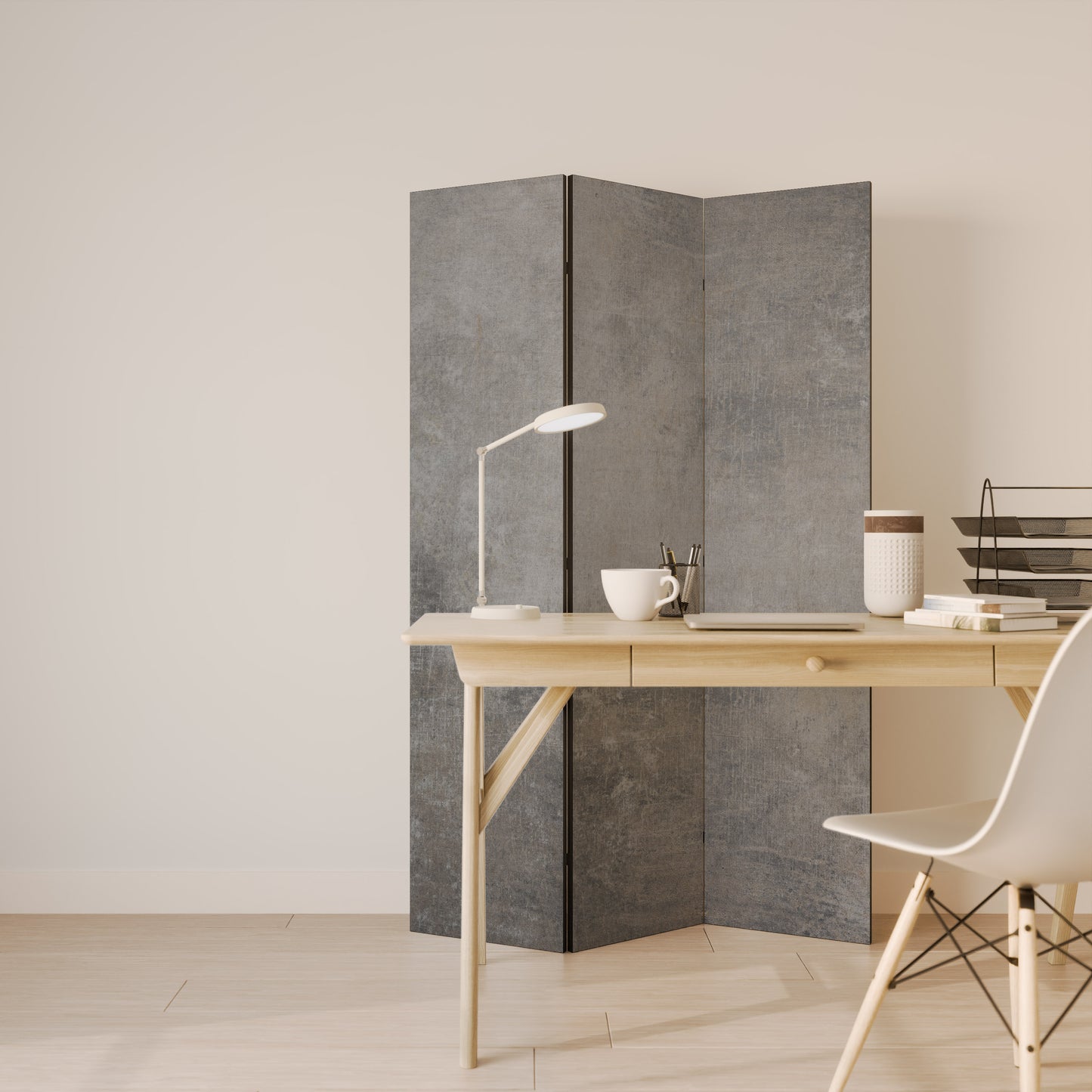 CONCRETE WALL 3-teiliger Paravent
