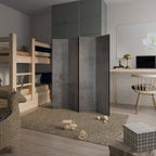 CONCRETE WALL Dekorativer Paravent - 4-teilig