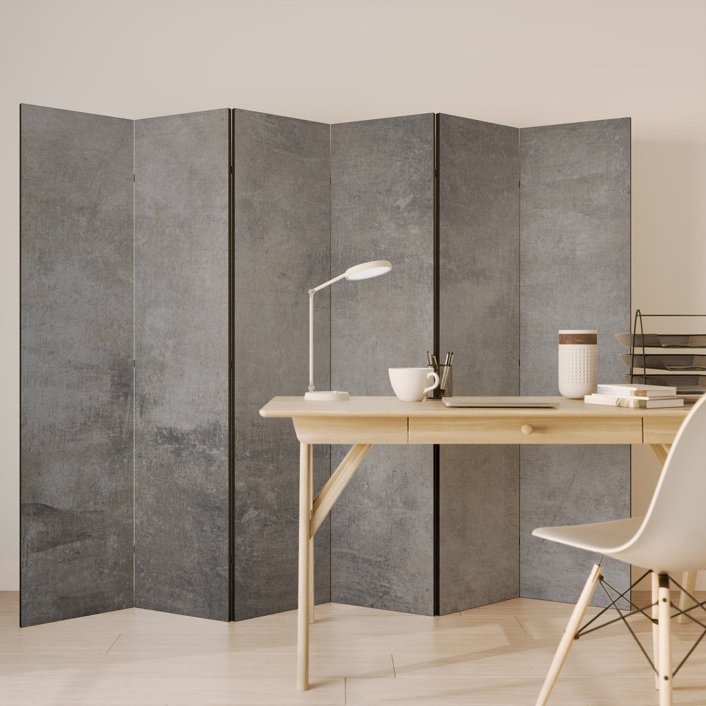 CONCRETE WALL Decorative 6-Panel Room Divider