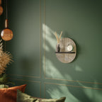 SCREEN ERROR Ovales Kunstregal in Schwarz