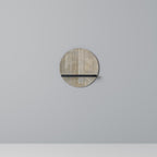 SCREEN ERROR Rundes Kunstregal in Schwarz