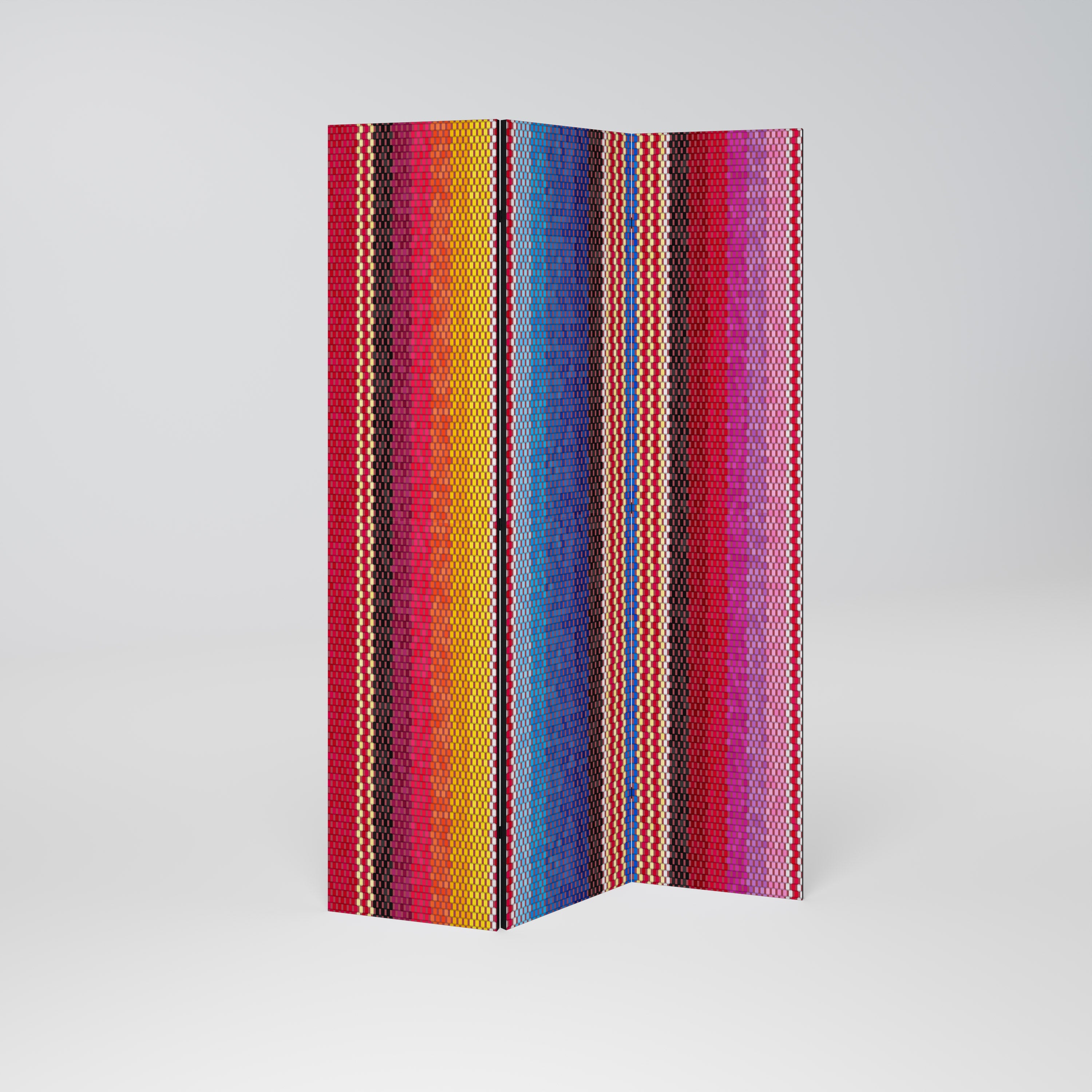 ETHNIC MEXICAN Dekorativer 3-teiliger Raumteiler