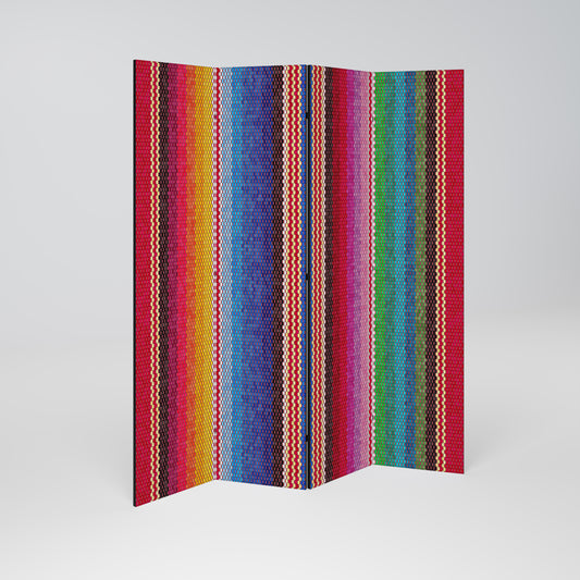 ETHNIC MEXICAN 4-teiliger Paravent