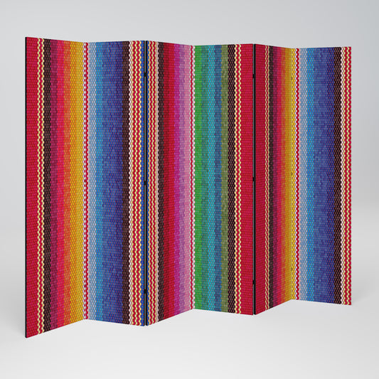 ETHNIC MEXICAN 6-teiliger Paravent