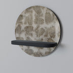 SLIGHTLY BLURRED Rundes Kunstregal in Schwarz