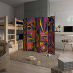 ELECTRIC PATTERNS Dekorativer Paravent - 5-teilig