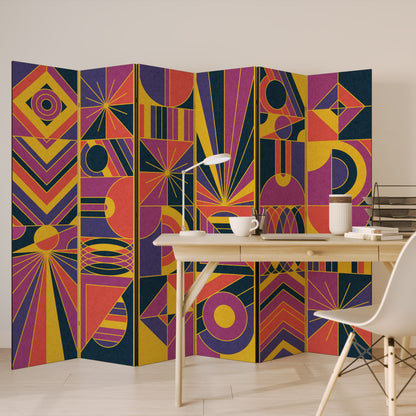 ELECTRIC PATTERNS 6-teiliger Paravent