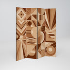 PRISM MOSAIC Dekorativer Paravent - 4-teilig