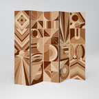 PRISM MOSAIC Dekorativer Paravent - 5-teilig