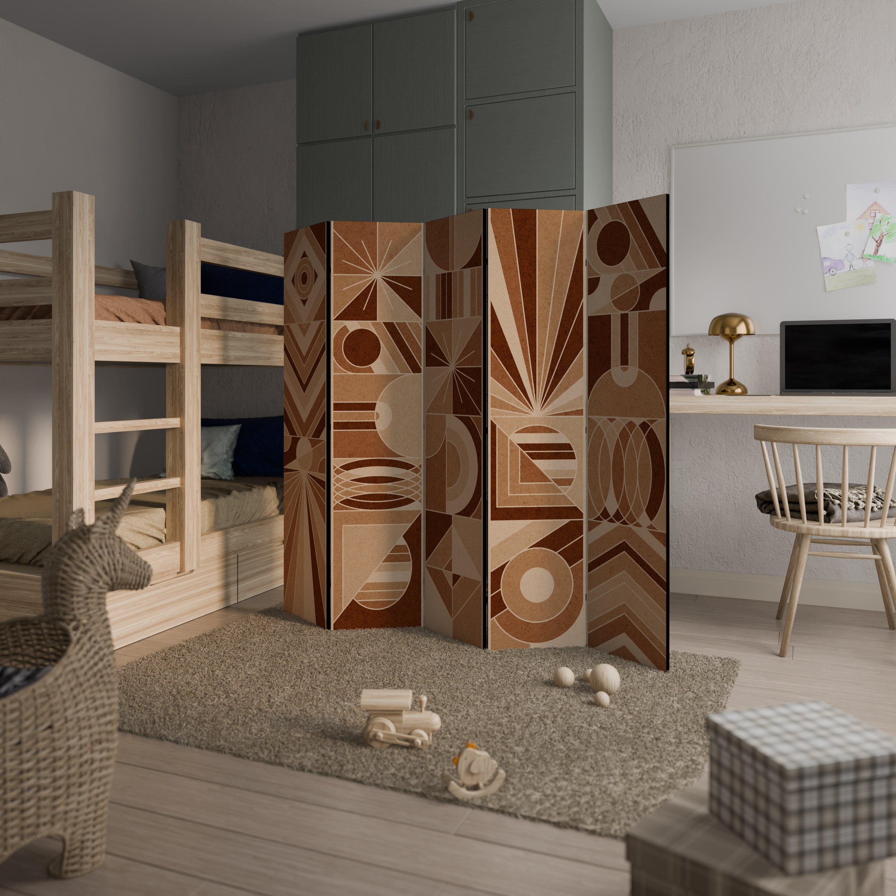 PRISM MOSAIC Decorative 5-Panel Room Divider