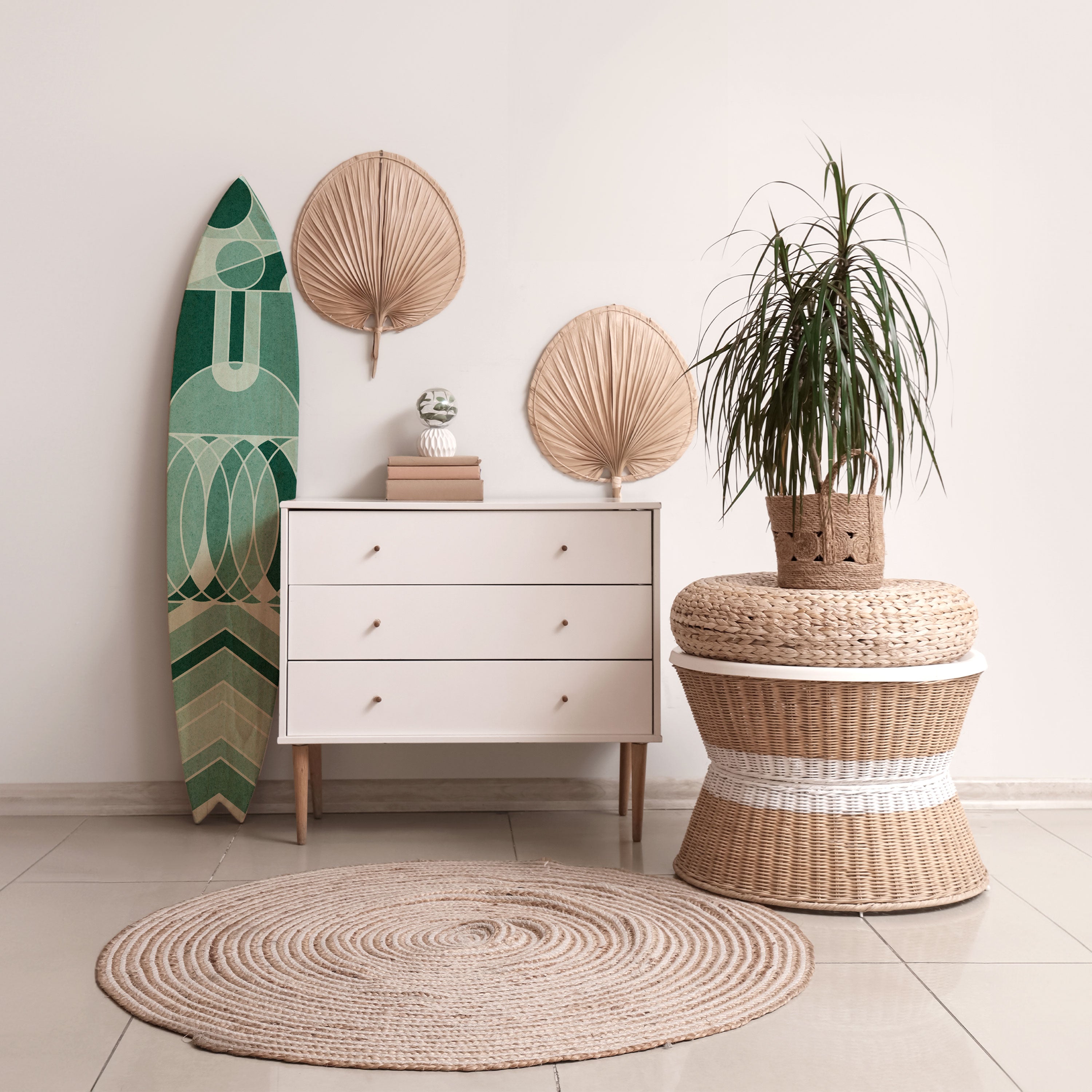 HARMONIC GRID Deko-Surfboard