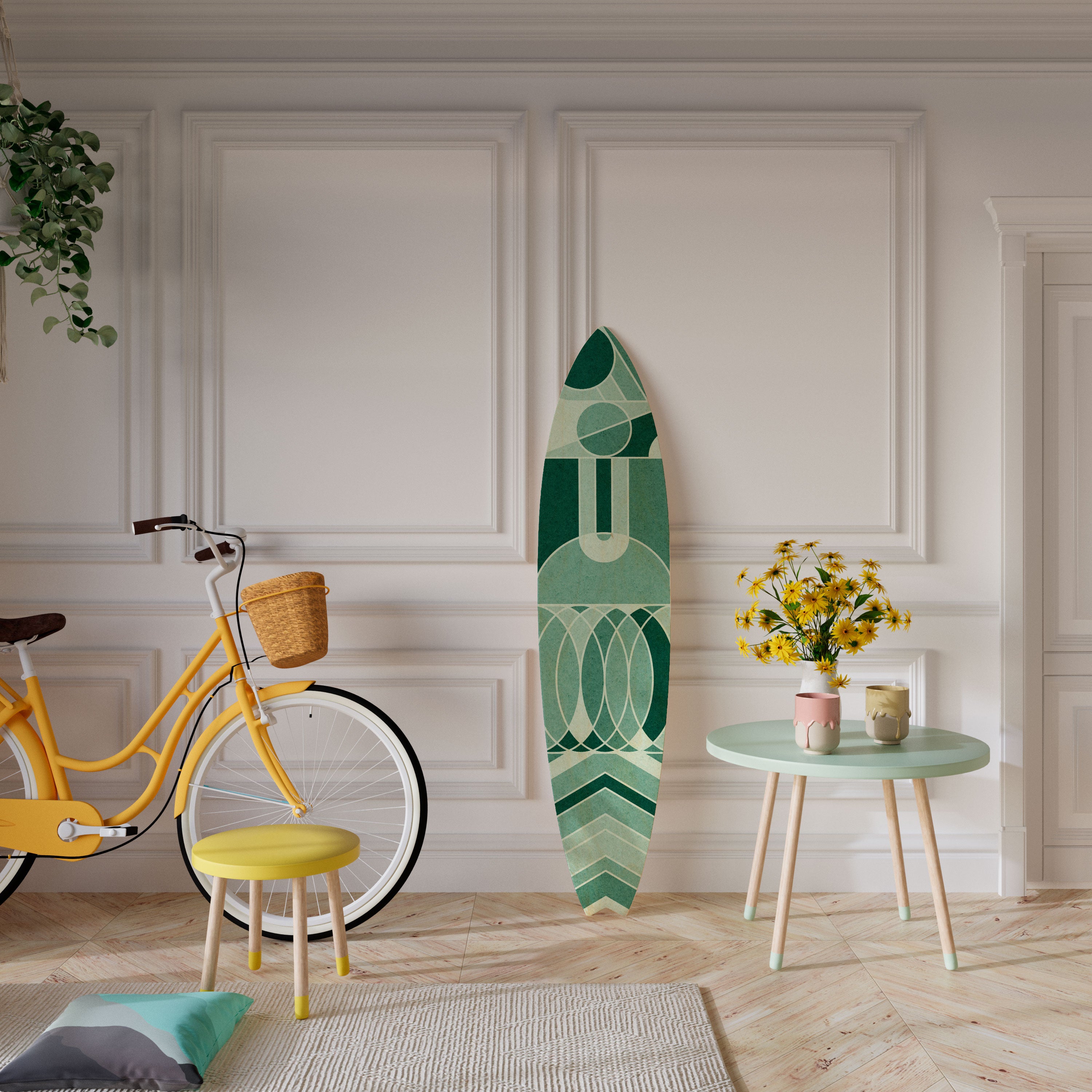 HARMONIC GRID Deko-Surfboard