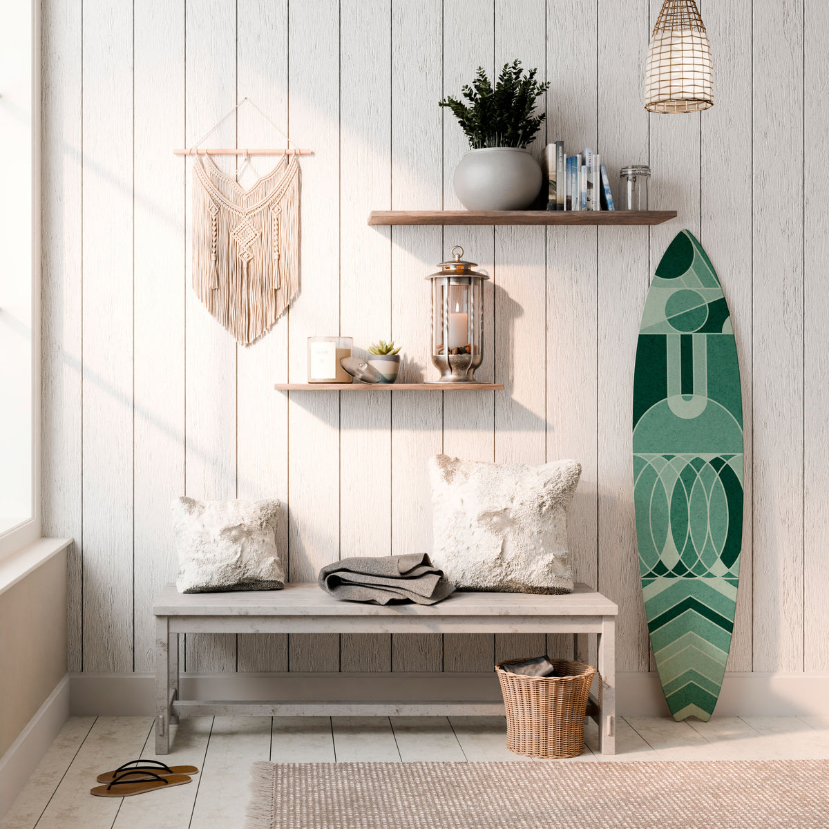 HARMONIC GRID Deko-Surfboard