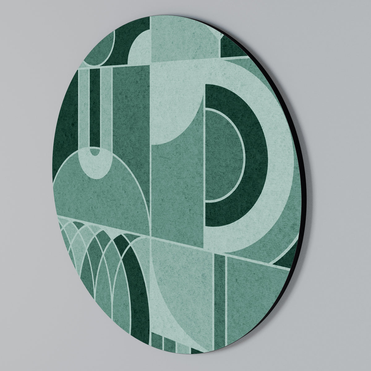 HARMONIC GRID Round Wall Art