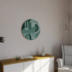 HARMONIC GRID Round Wall Art