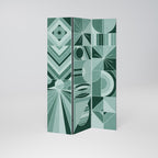 HARMONIC GRID Dekorativer Paravent - 3-teilig