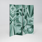 HARMONIC GRID Dekorativer Paravent - 4-teilig