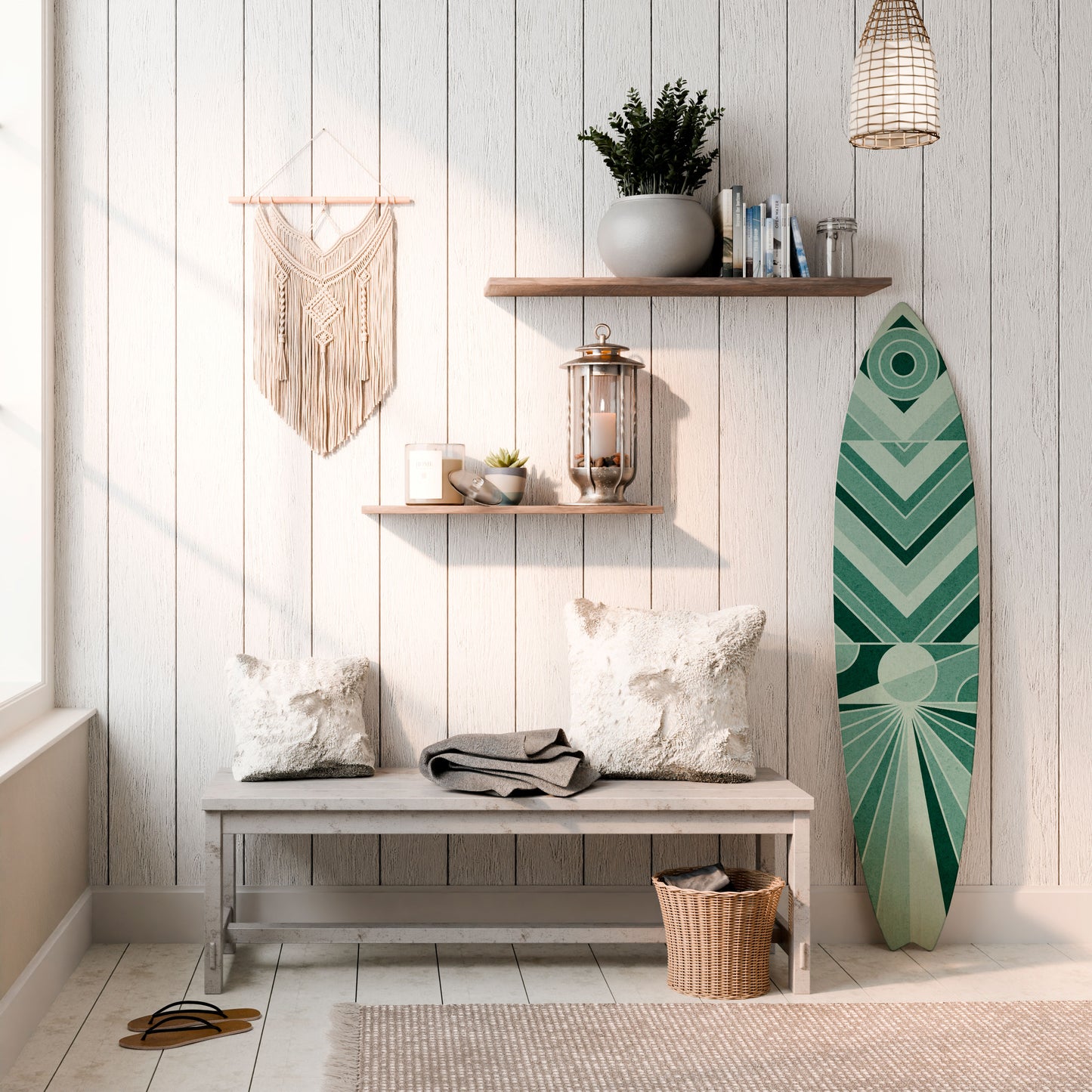 DYNAMIC GRID Deko-Surfboard