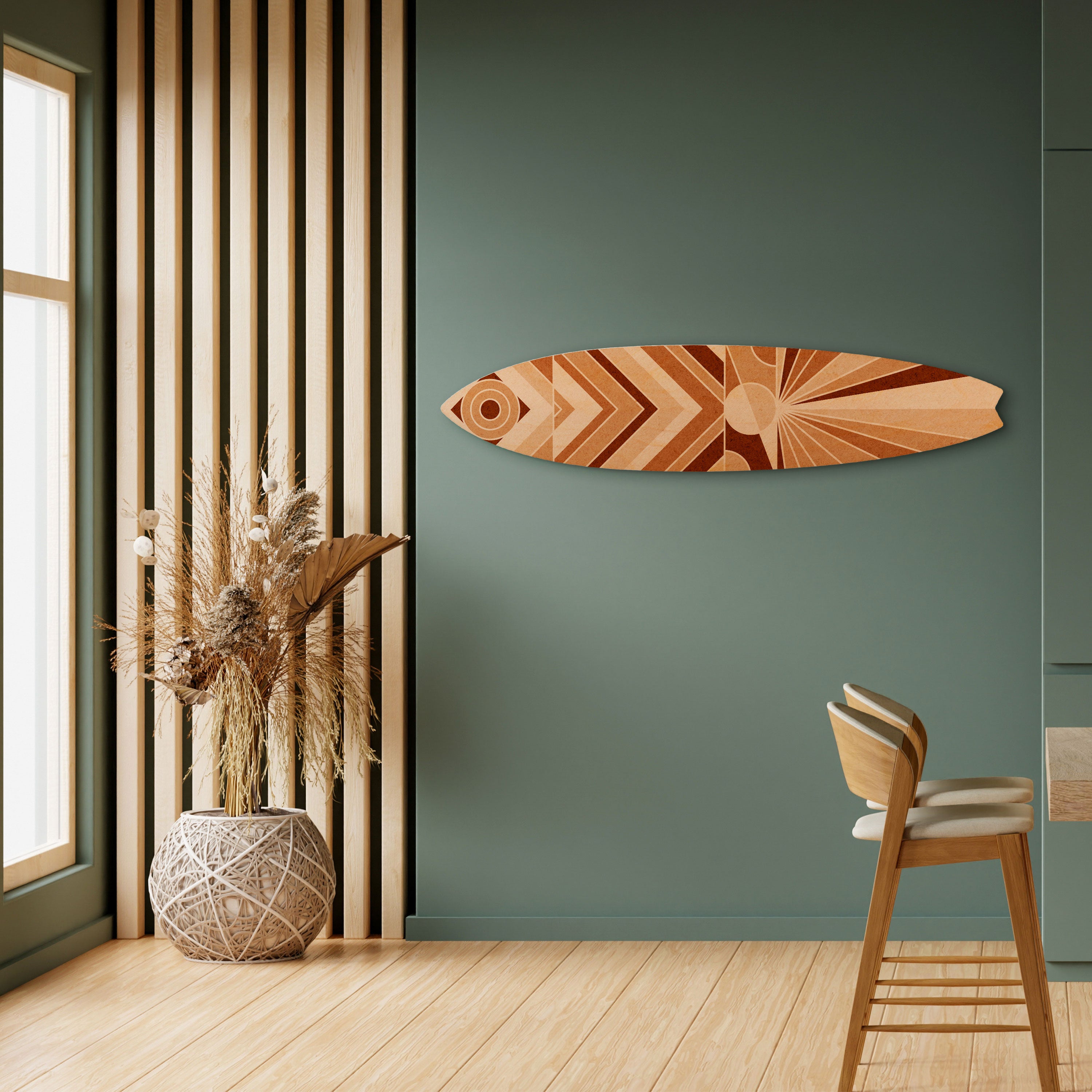 VIVID MOSAIC Deko-Surfboard