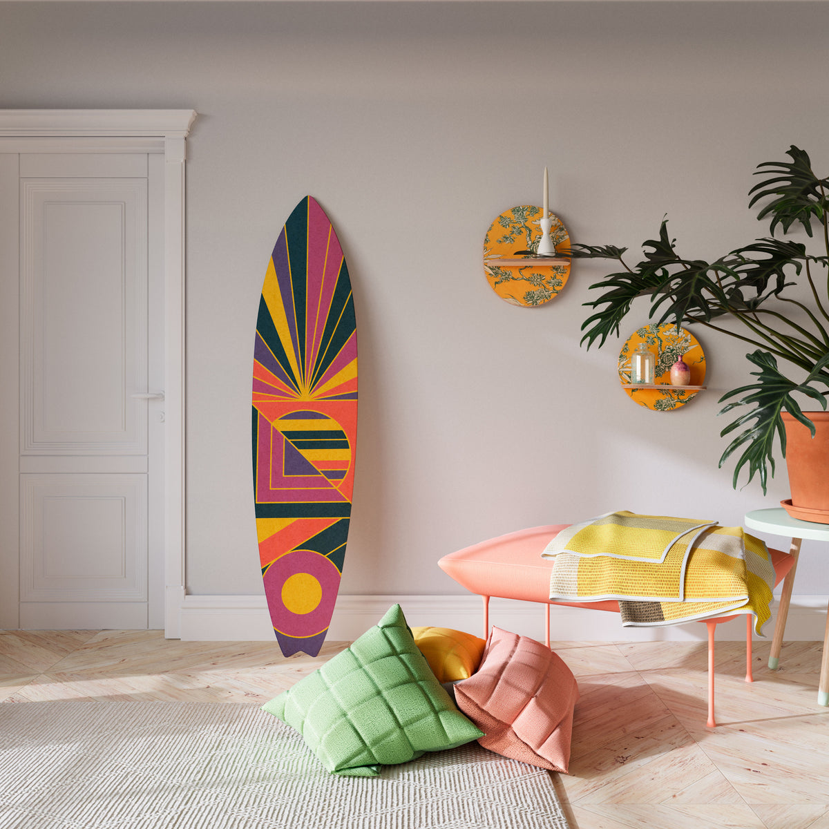FUSION PATTERNS Deko-Surfboard