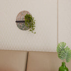 BUILDING THE FUTURE Oval Art Shelf In Black Finish