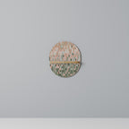 BUILDING THE FUTURE Ovales Kunstregal in Eiche-Optik