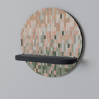 BUILDING THE FUTURE Rundes Kunstregal in Schwarz