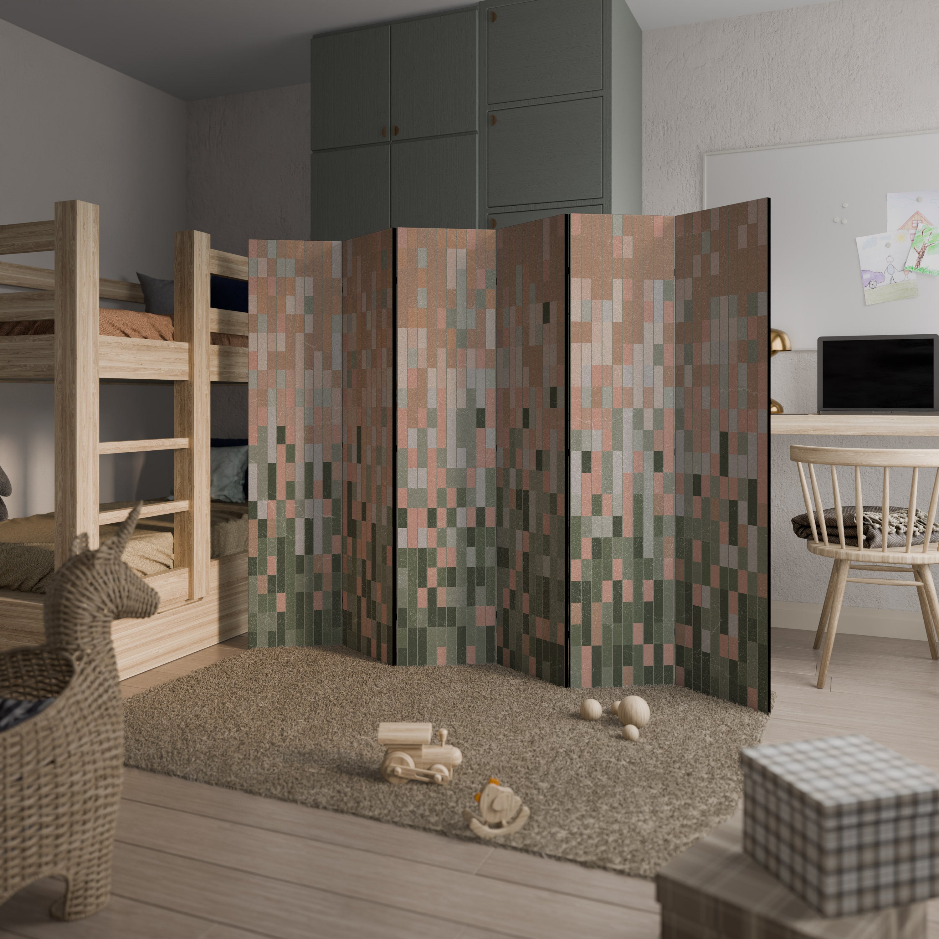 BUILDING THE FUTURE 6-Panel Room Divider