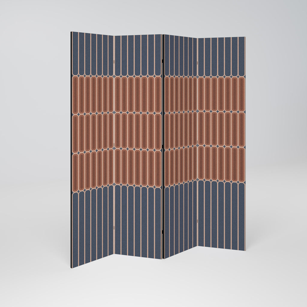 HYPNOTIC GATE Dekorativer 4-teiliger Raumteiler