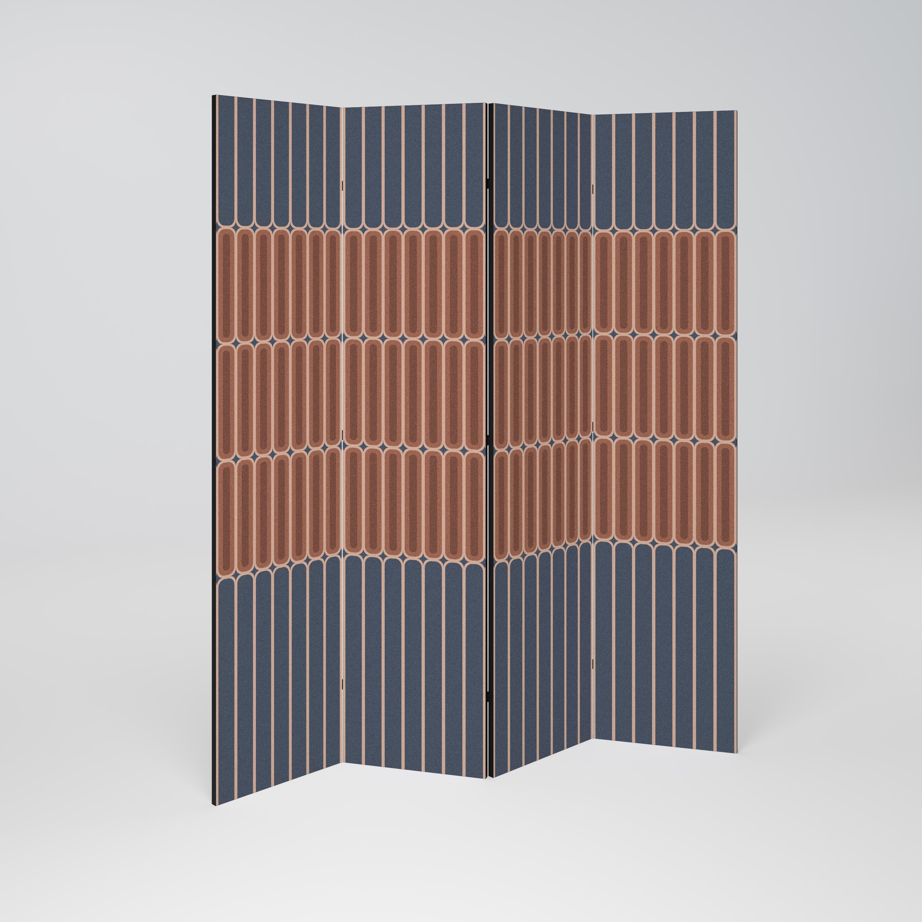 HYPNOTIC GATE Dekorativer 4-teiliger Raumteiler