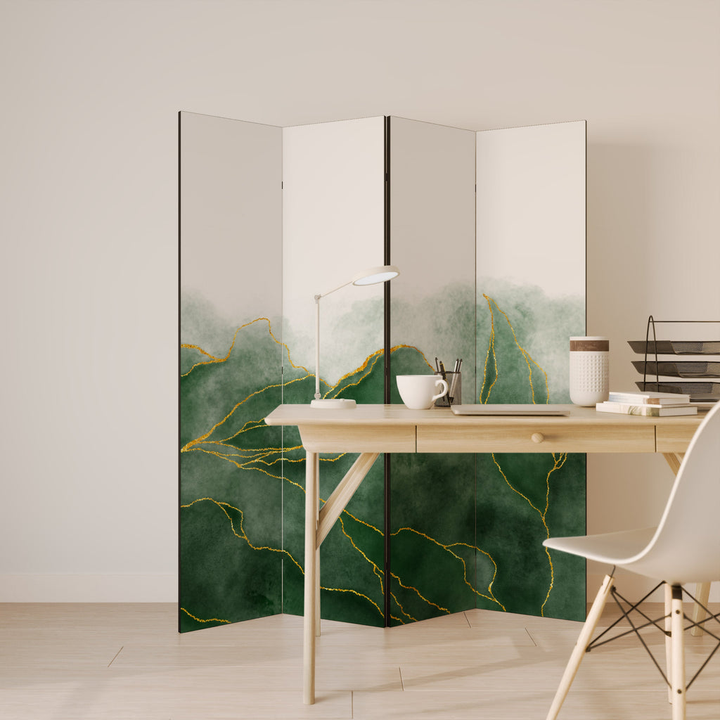 EXPENSIVE NATURE Dekorativer 4-teiliger Raumteiler