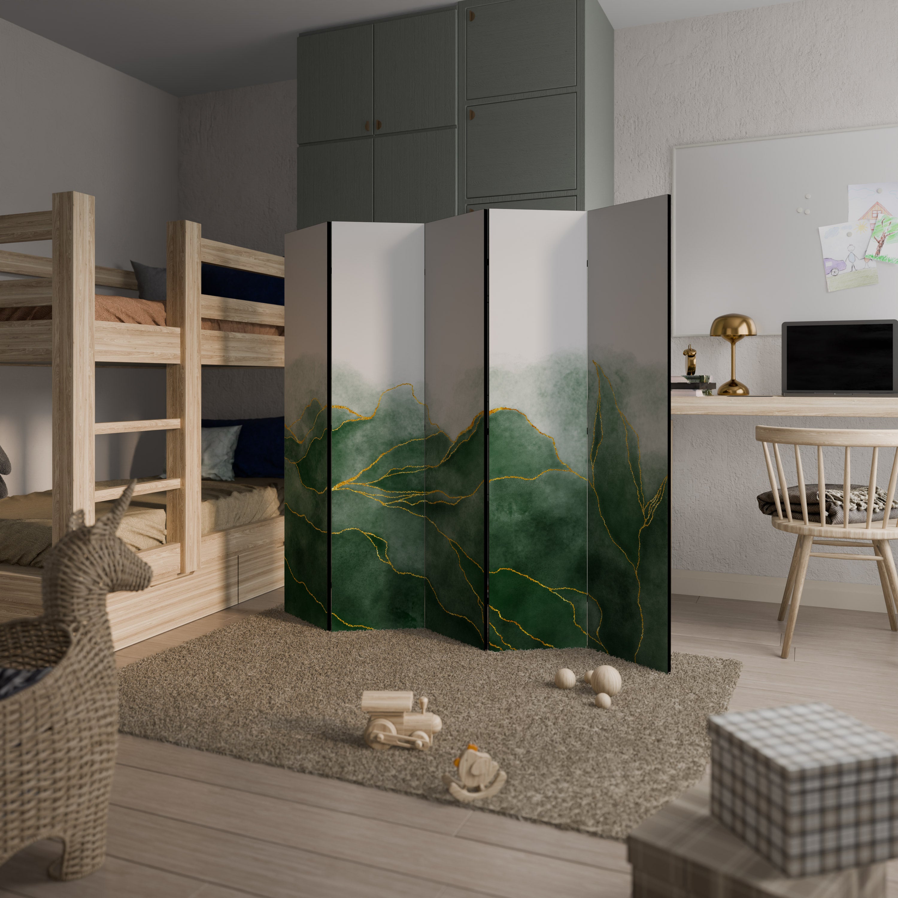 EXPENSIVE NATURE 5-Panel Room Divider