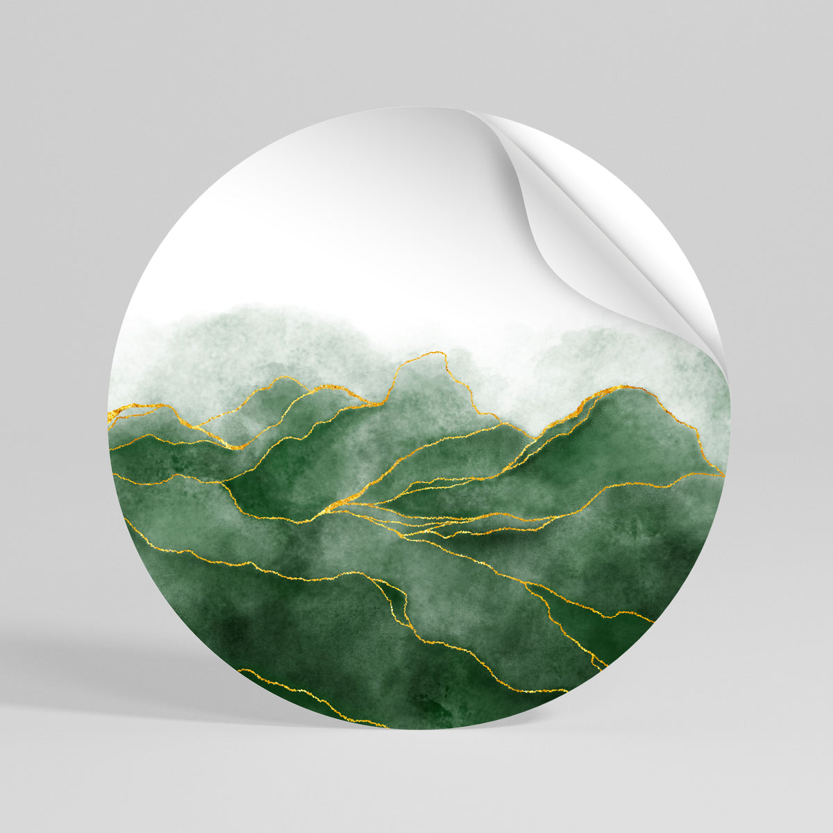 EXPENSIVE NATURE Runder Wandsticker zum Abziehen und Aufkleben